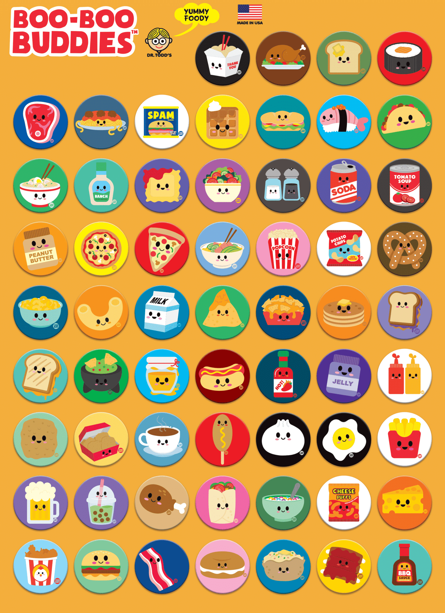 Junk Foods Button Box – Kids Collection