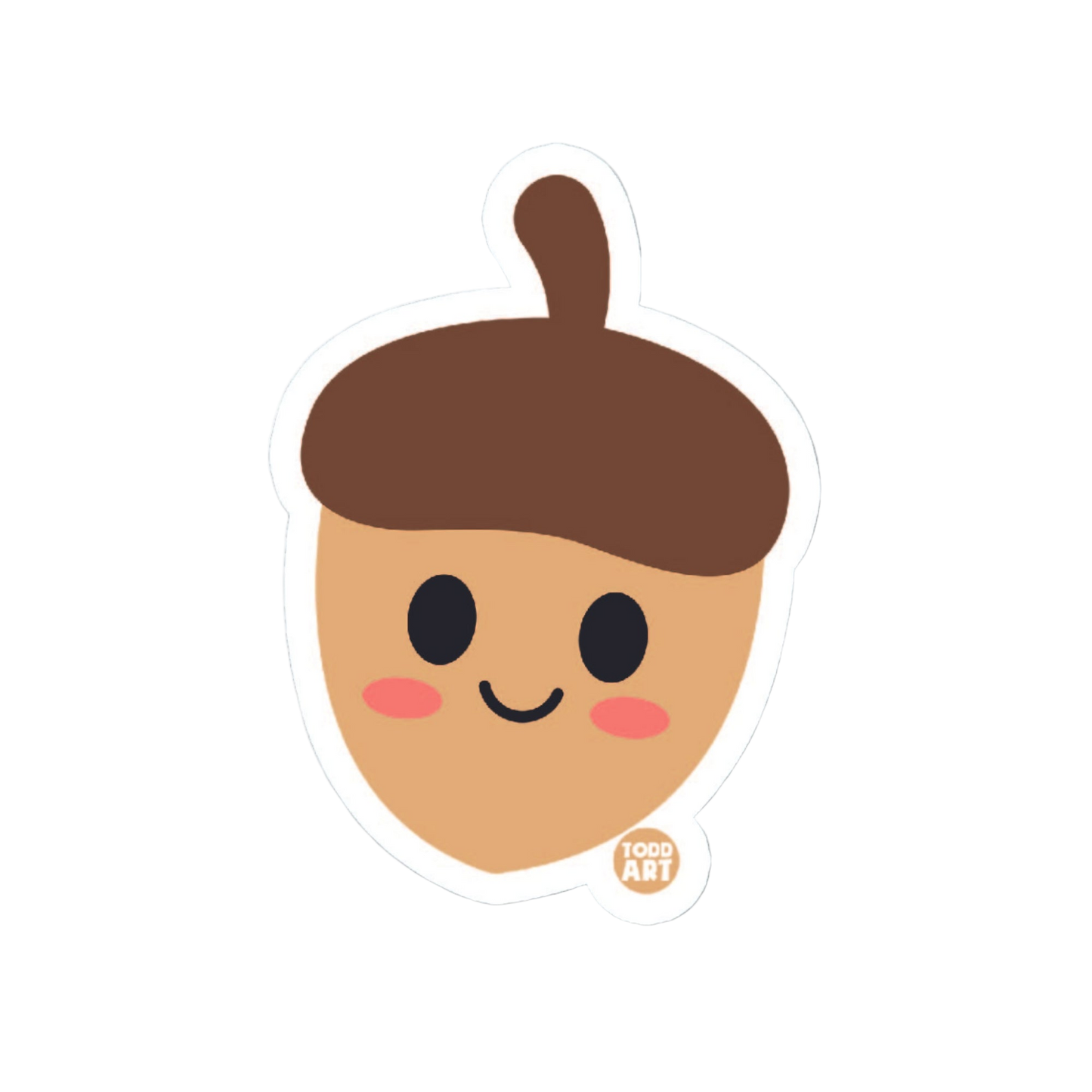 Acorn - 3" Art Sticker