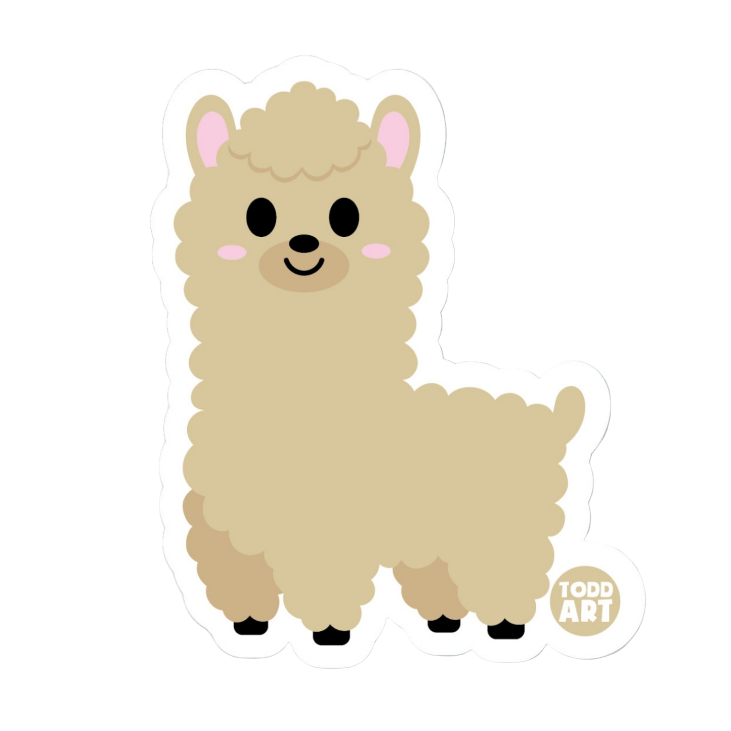 LLama- 3" Art Sticker