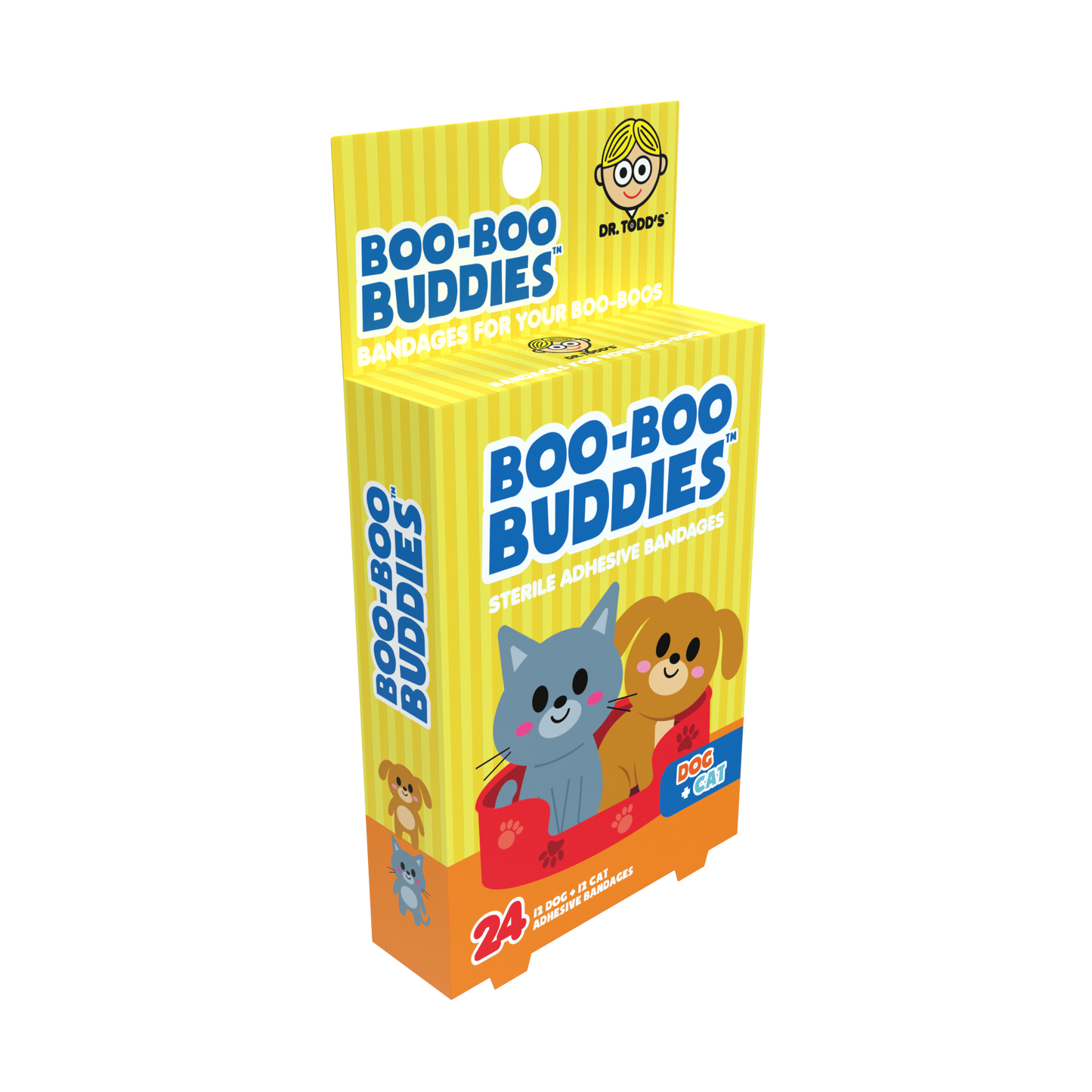 Kids Bandages – Dog + Cat (24 Count, Latex-Free)