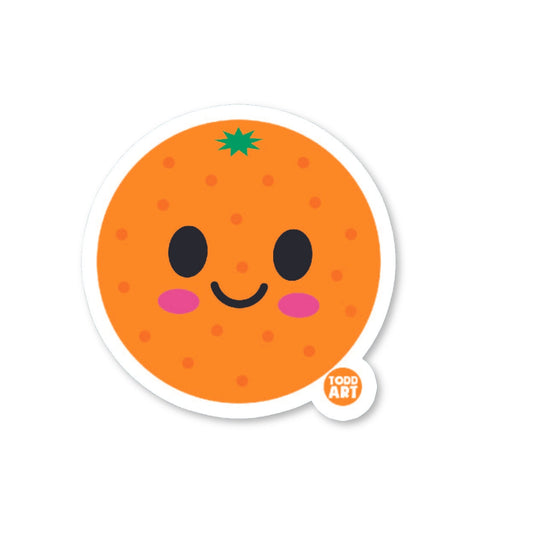 Orange - 3" Art Sticker