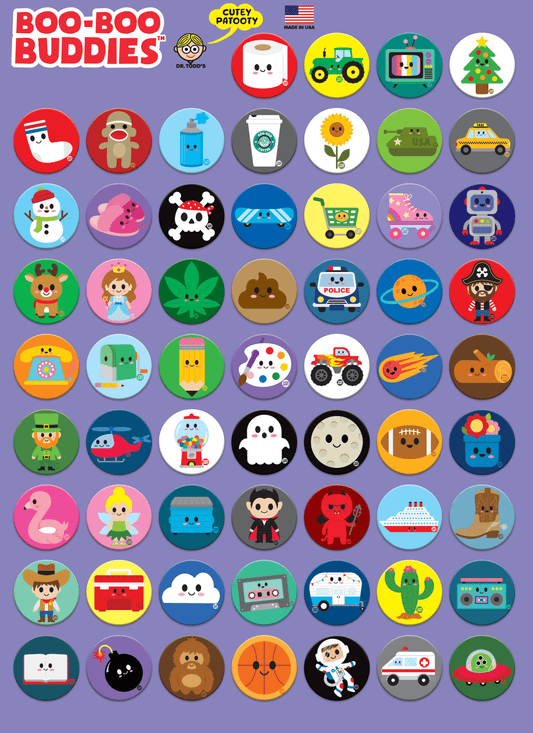 Everyday Fun Button Box – Kids Mixed Icons