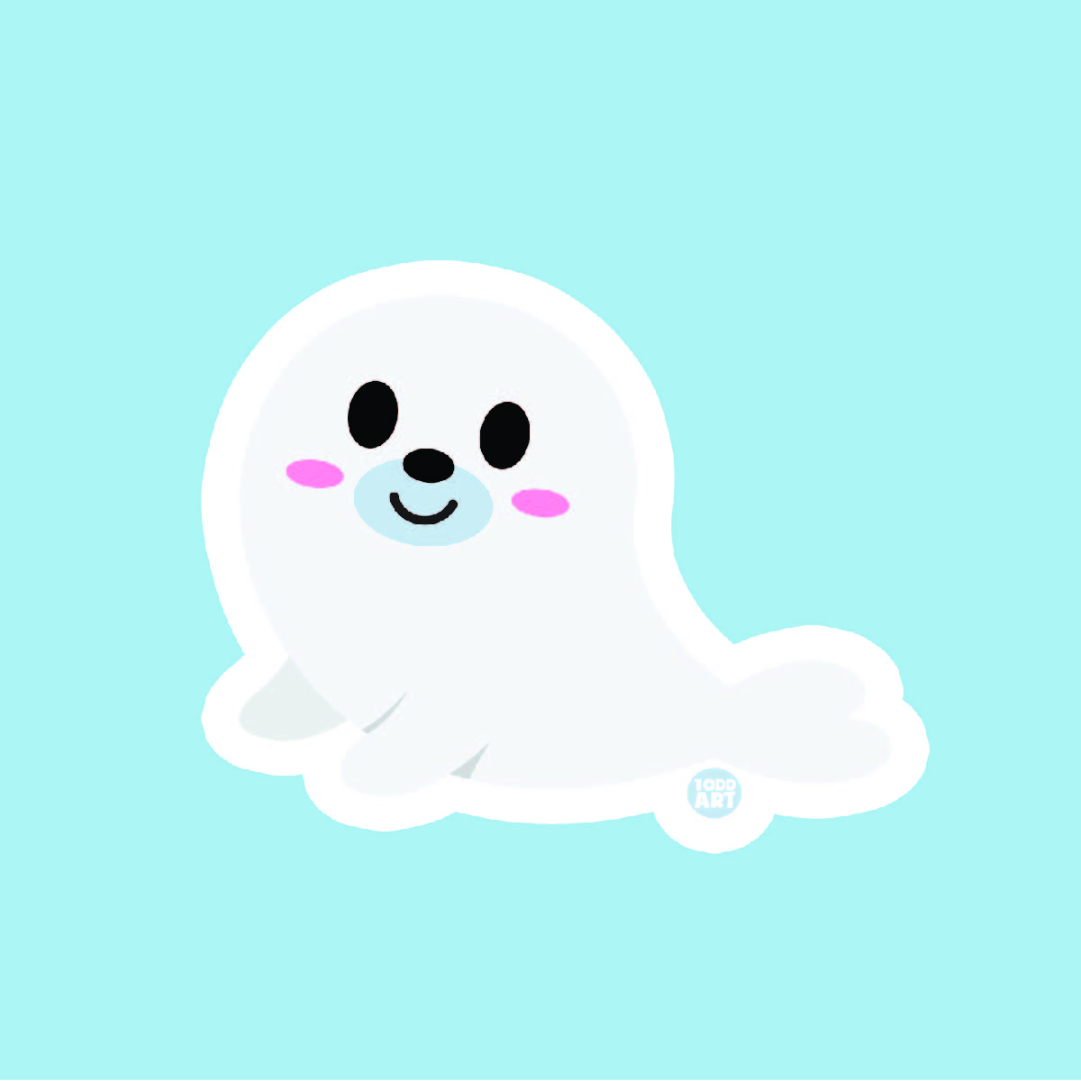 Seal Sticker - 3" Art Sticker