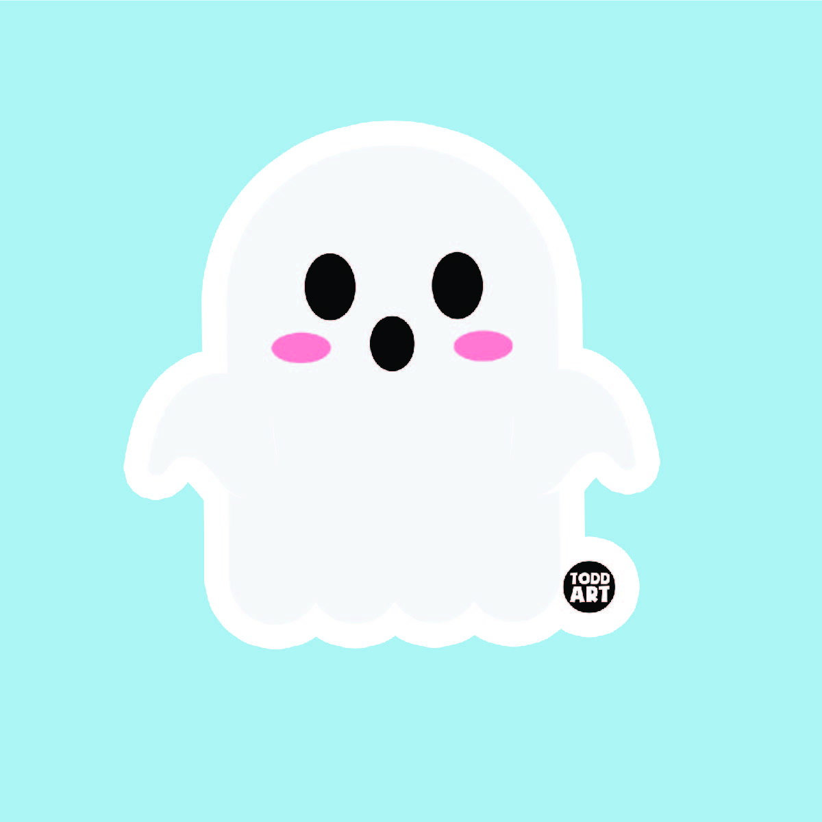 Ghost - 3" Art Sticker
