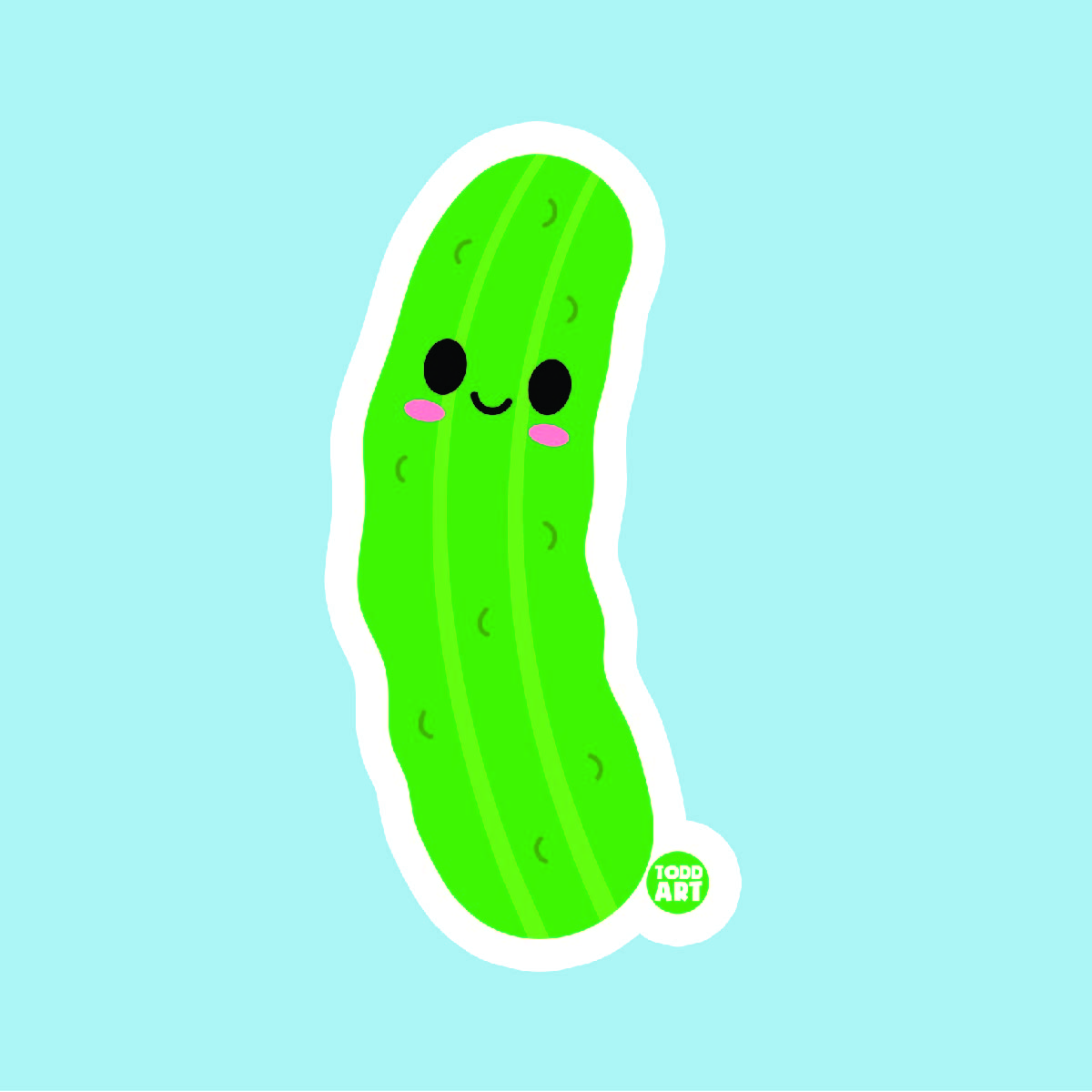 Pickle - 3" Art Sticker