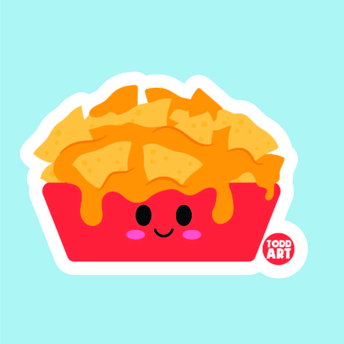 Nachos - 3" Art Sticker