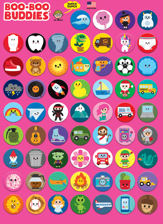 Kids Character Button Box – Mixed Assortment