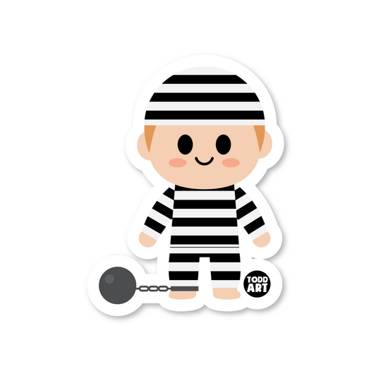 Prisoner Sticker - 3" Art Sticker