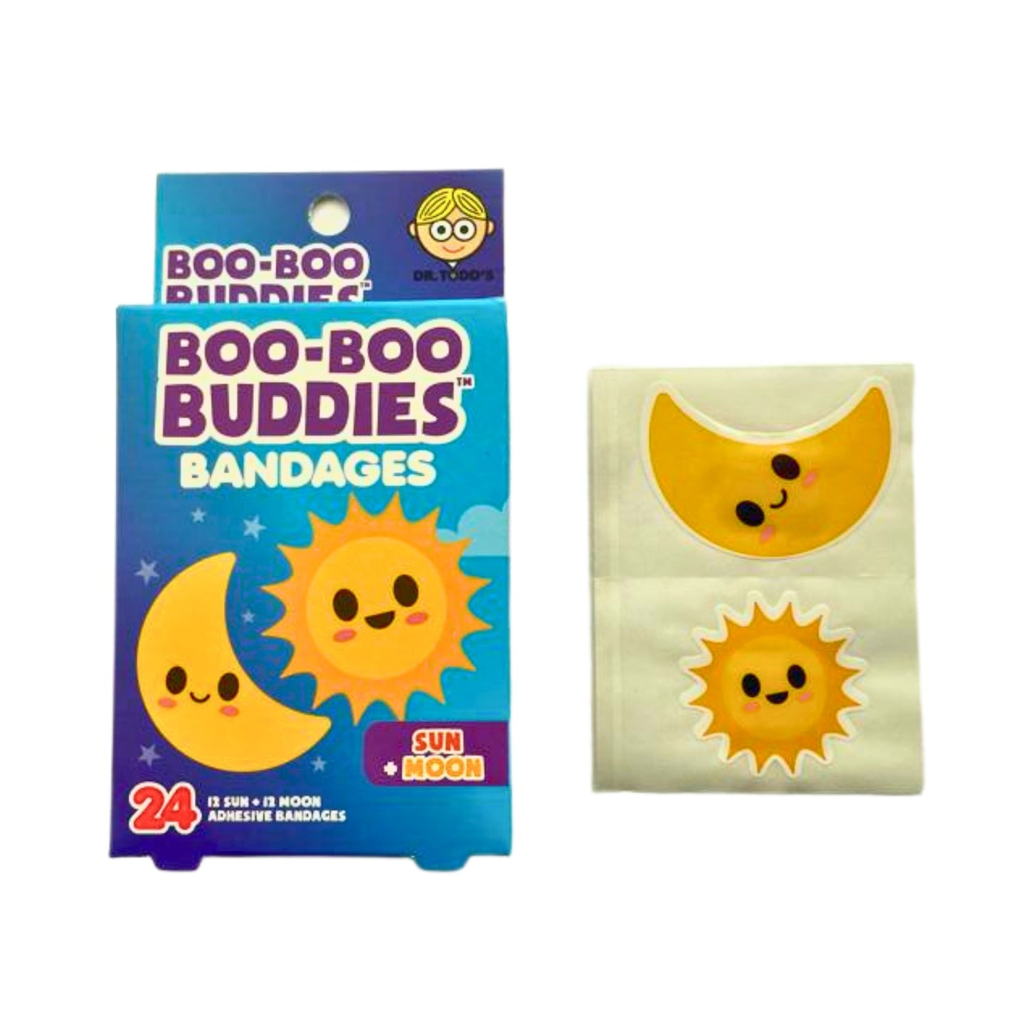 Boo Boo Buddies Sun and Moon Bandages Individually Wrapped