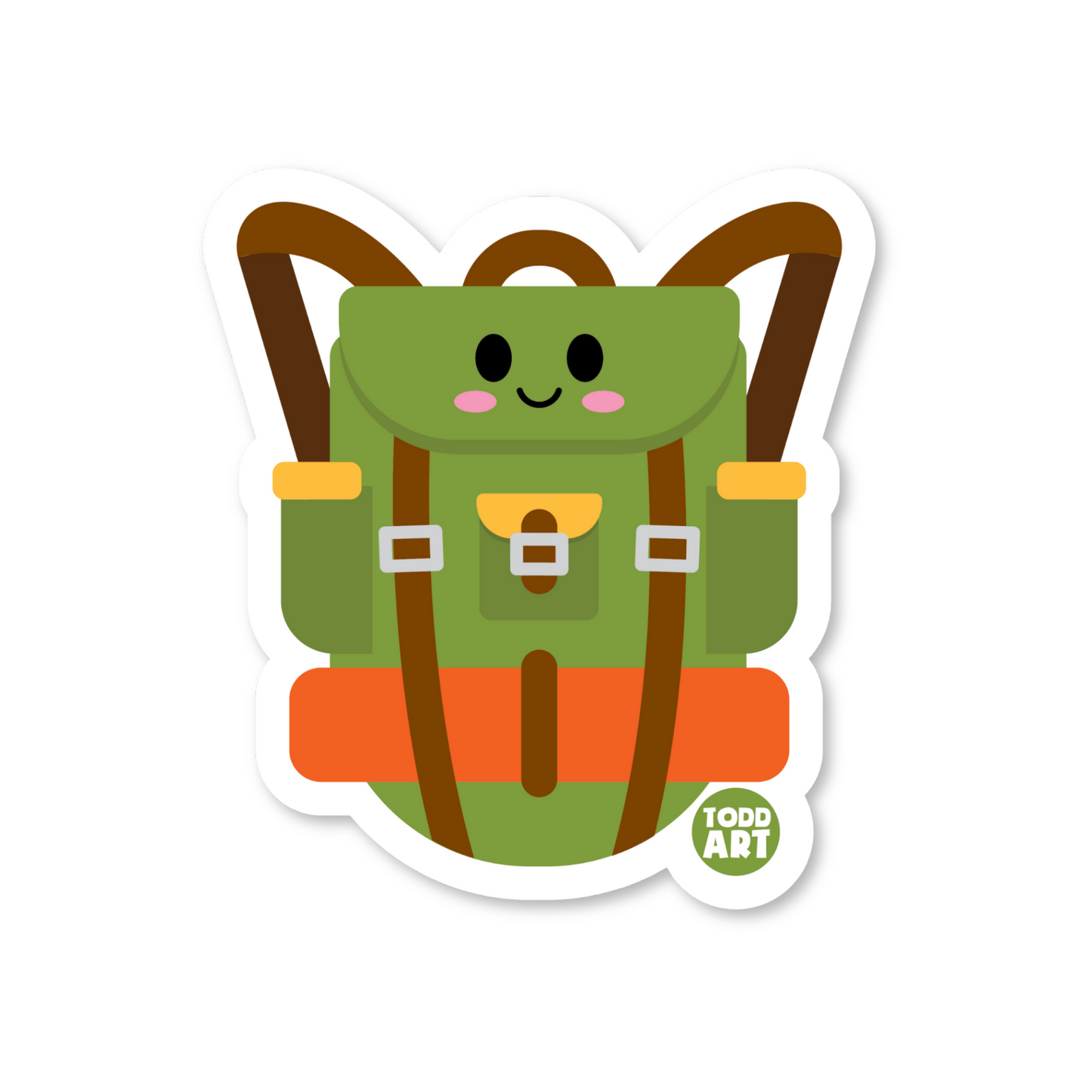 Backpack  - 3" Art Sticker