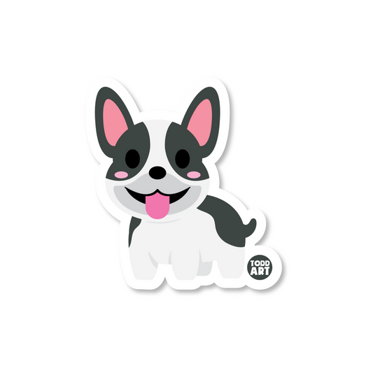 BOSTON TERRIER - 3" ART STICKER