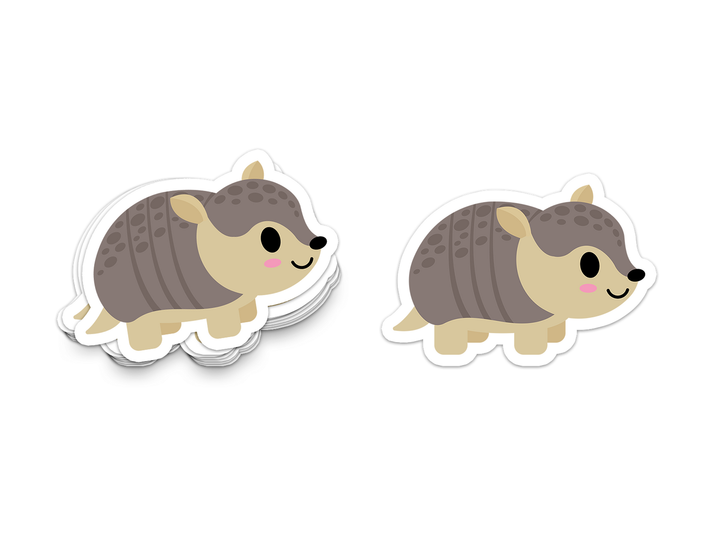 Armadillo - 3" Art Sticker