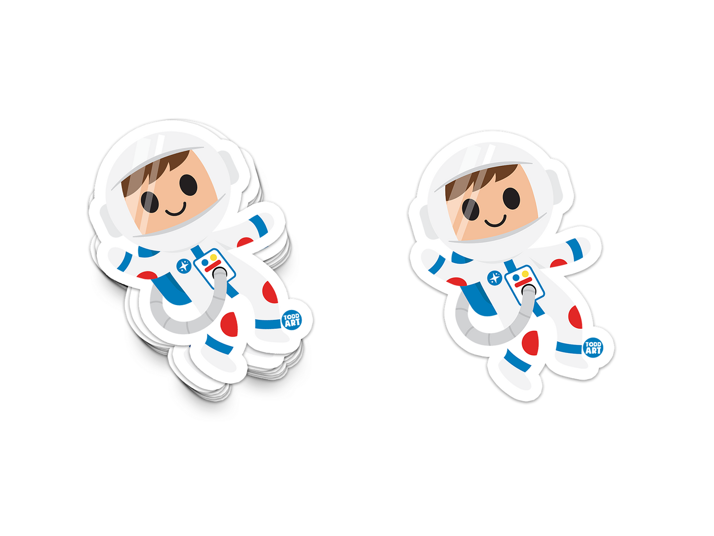 Astronaut - 3" Art Sticker