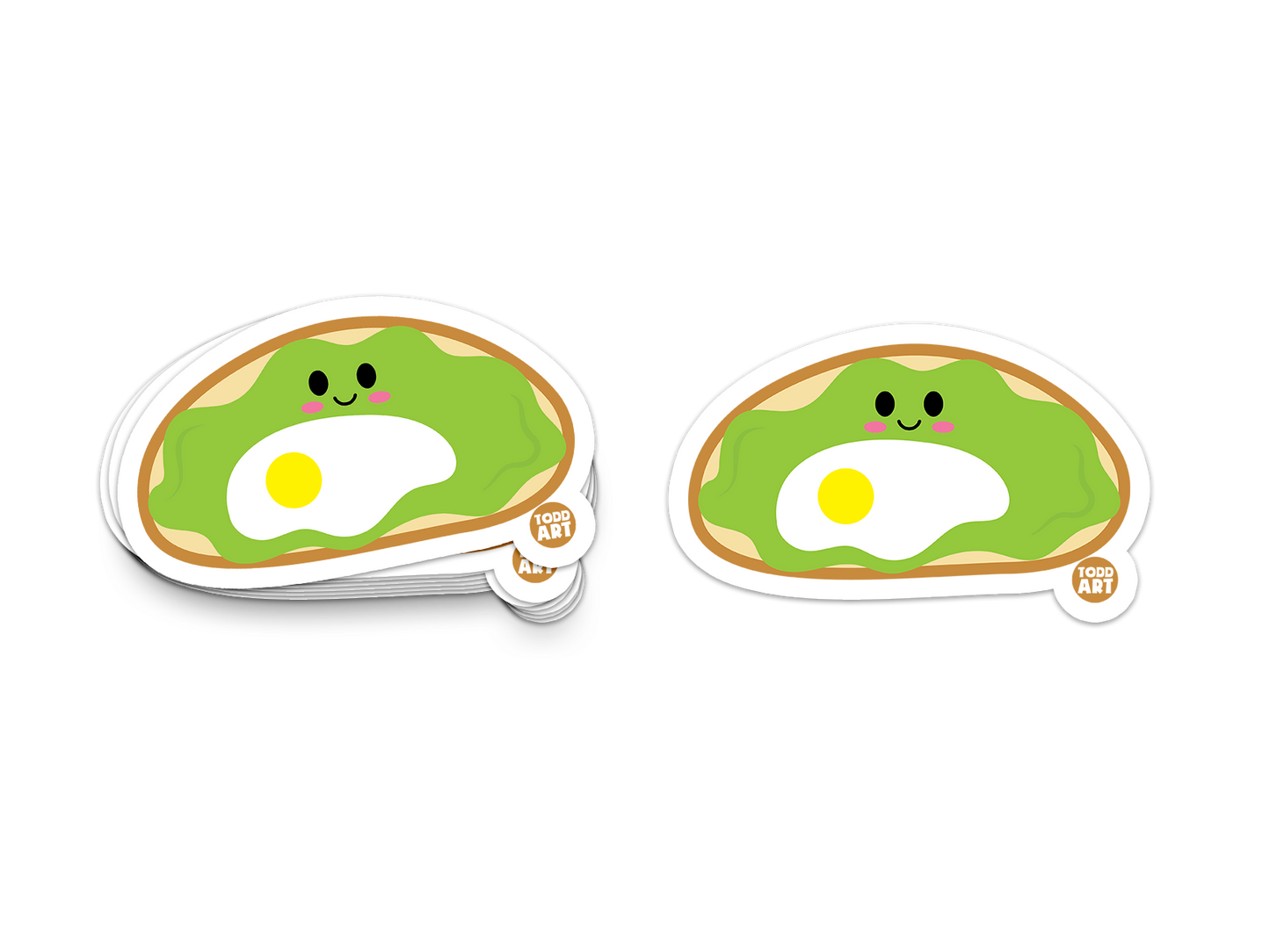 Avocado Toast - 3" Art Sticker