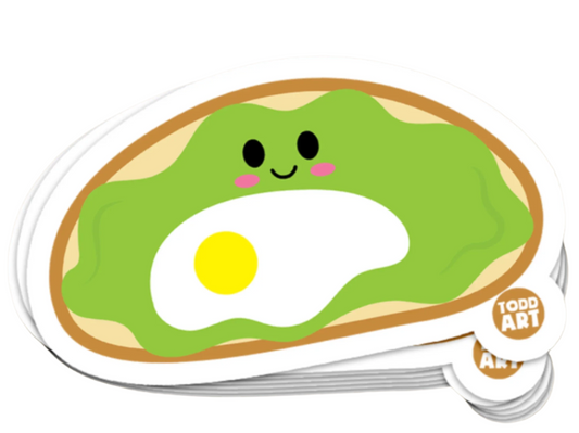 Avocado Toast - 3" Art Sticker