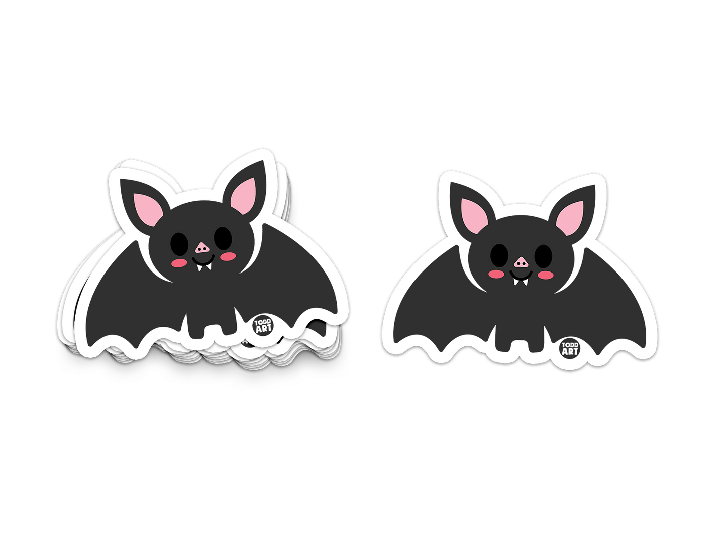 Bat - 3" Art Sticker