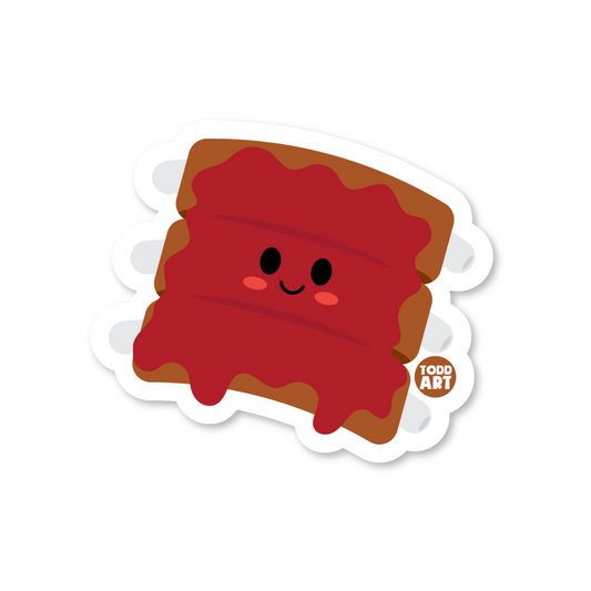 BBQ Ribs - 3" Art Sticker
