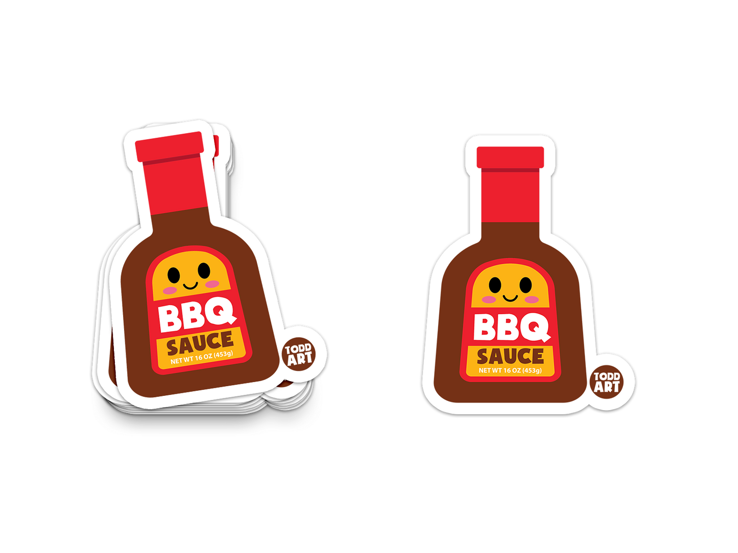 BBQ Sauce - 3" Art Sticker