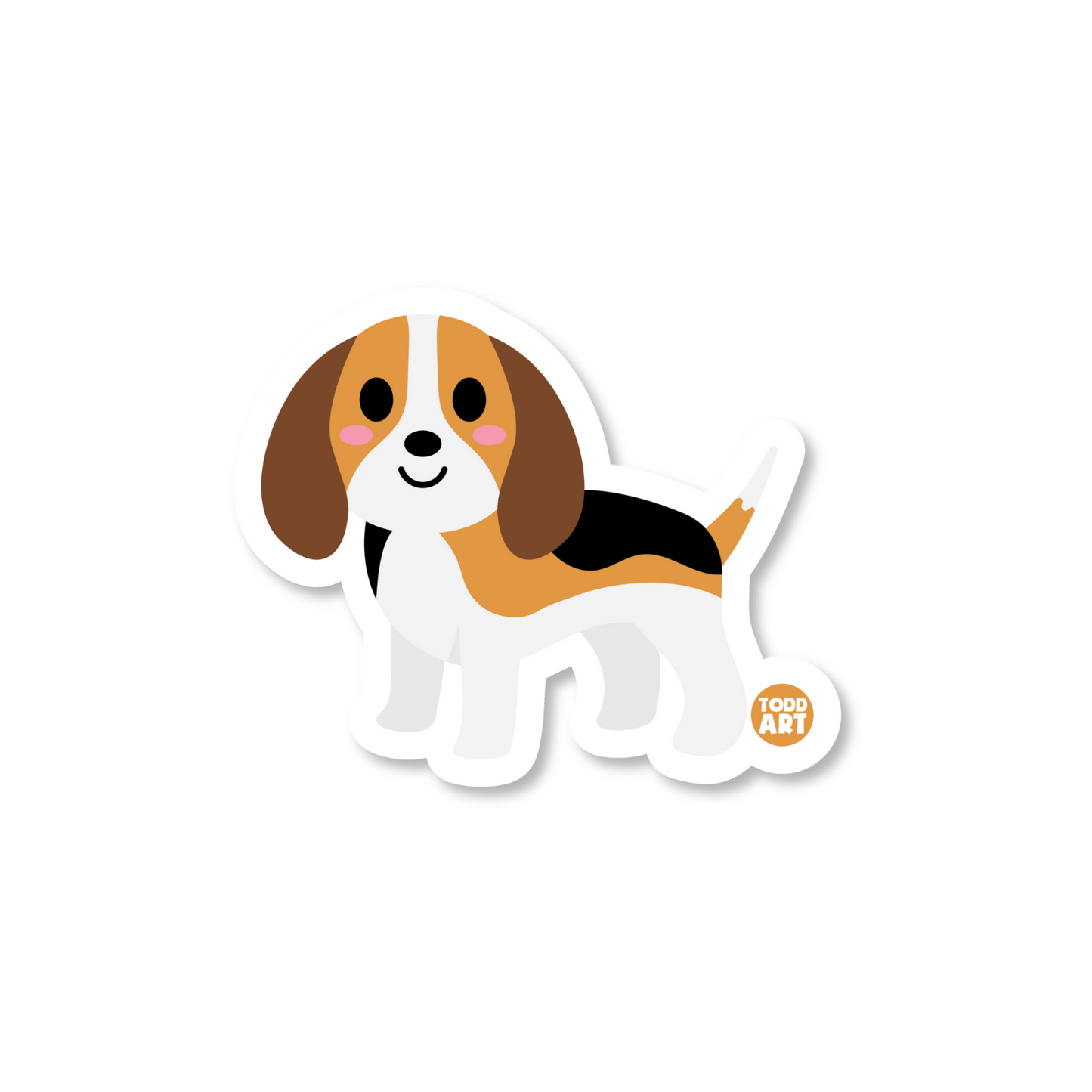 Begal Dog - 3" Art Sticker