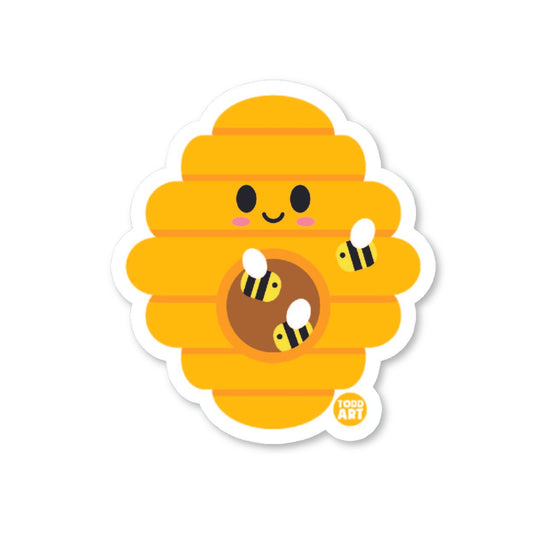 Beehive - 3" Art Sticker