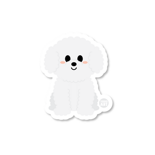 Bichon Frise - 3" Art Sticker