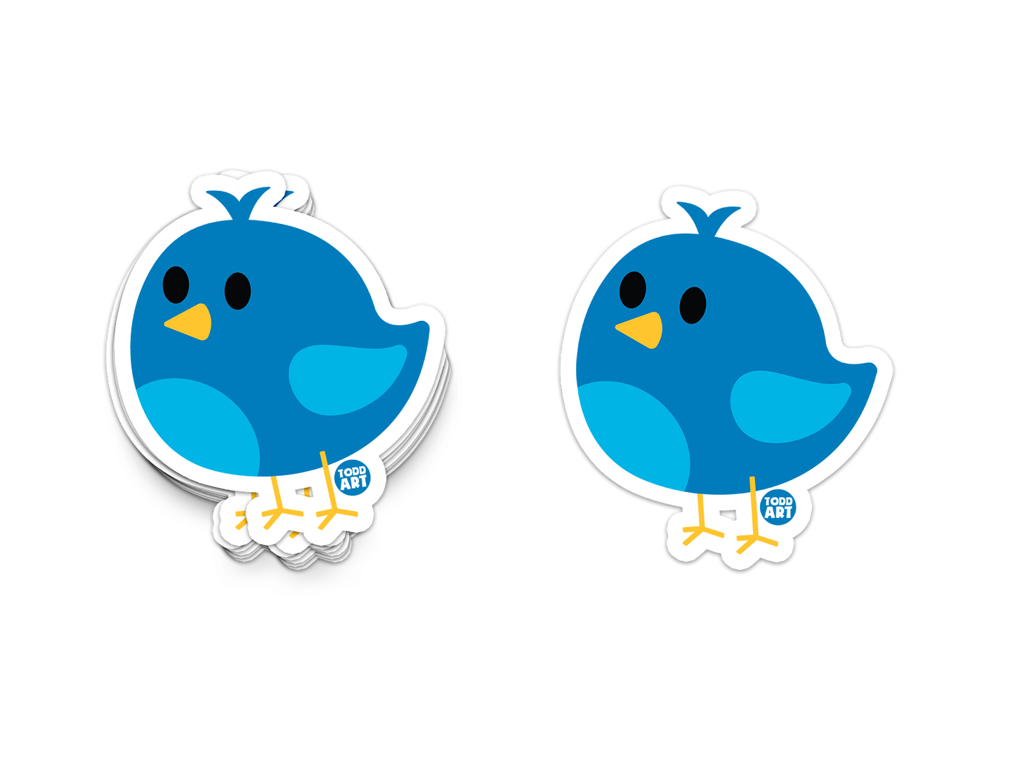 Bluebird - 3" Art Sticker
