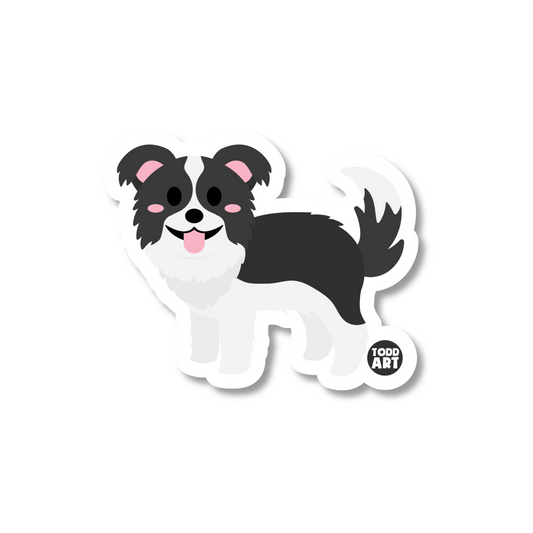 BORDOR COLLIE - 3" ART STICKER