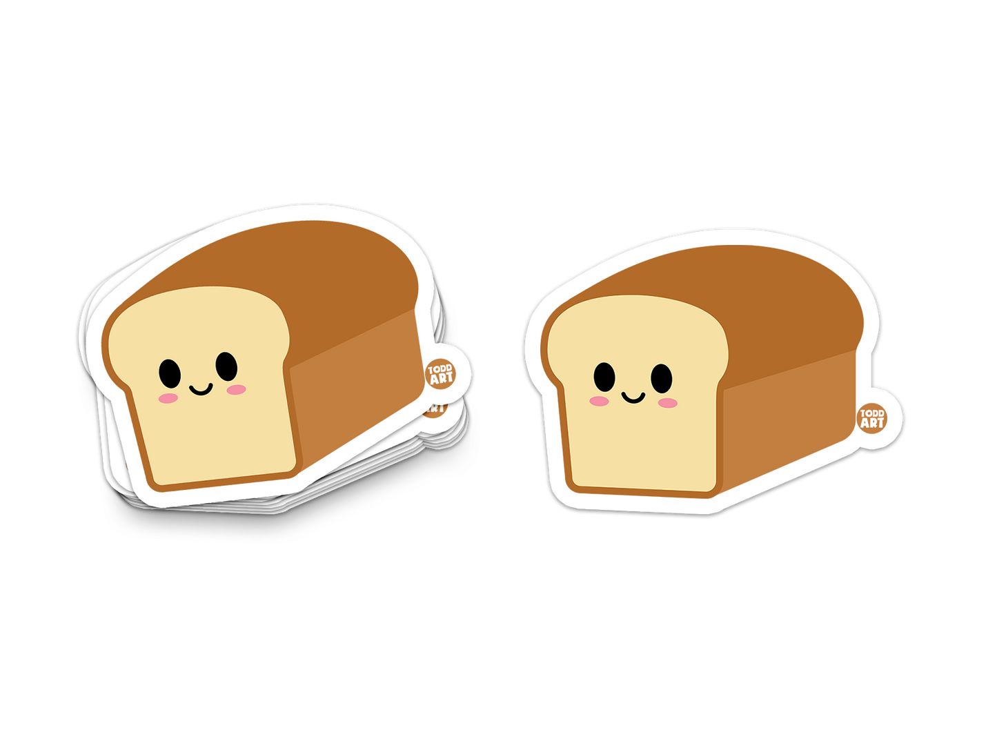 Bread Loaf - 3" Art Sticker