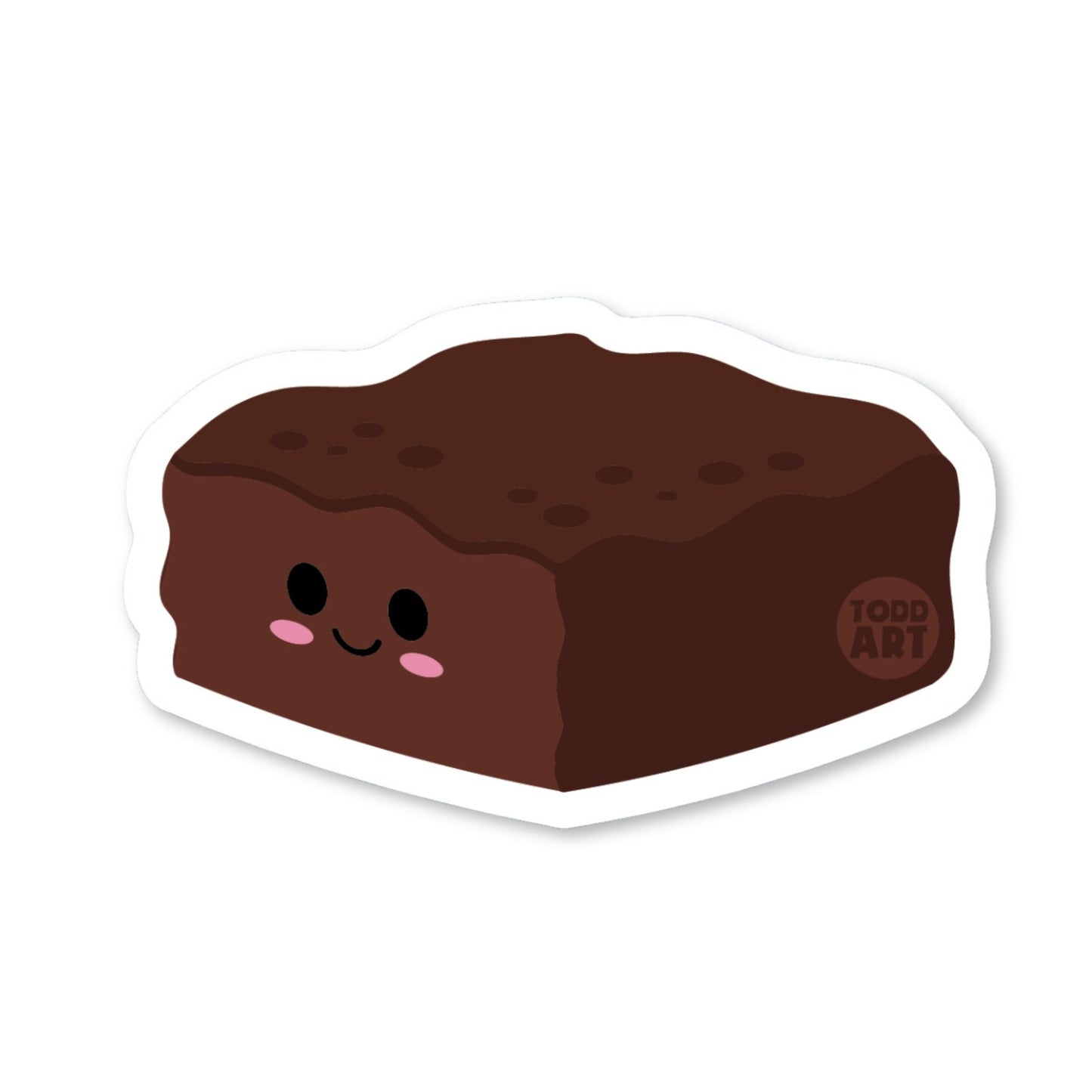 Brownie - 3" Art Sticker