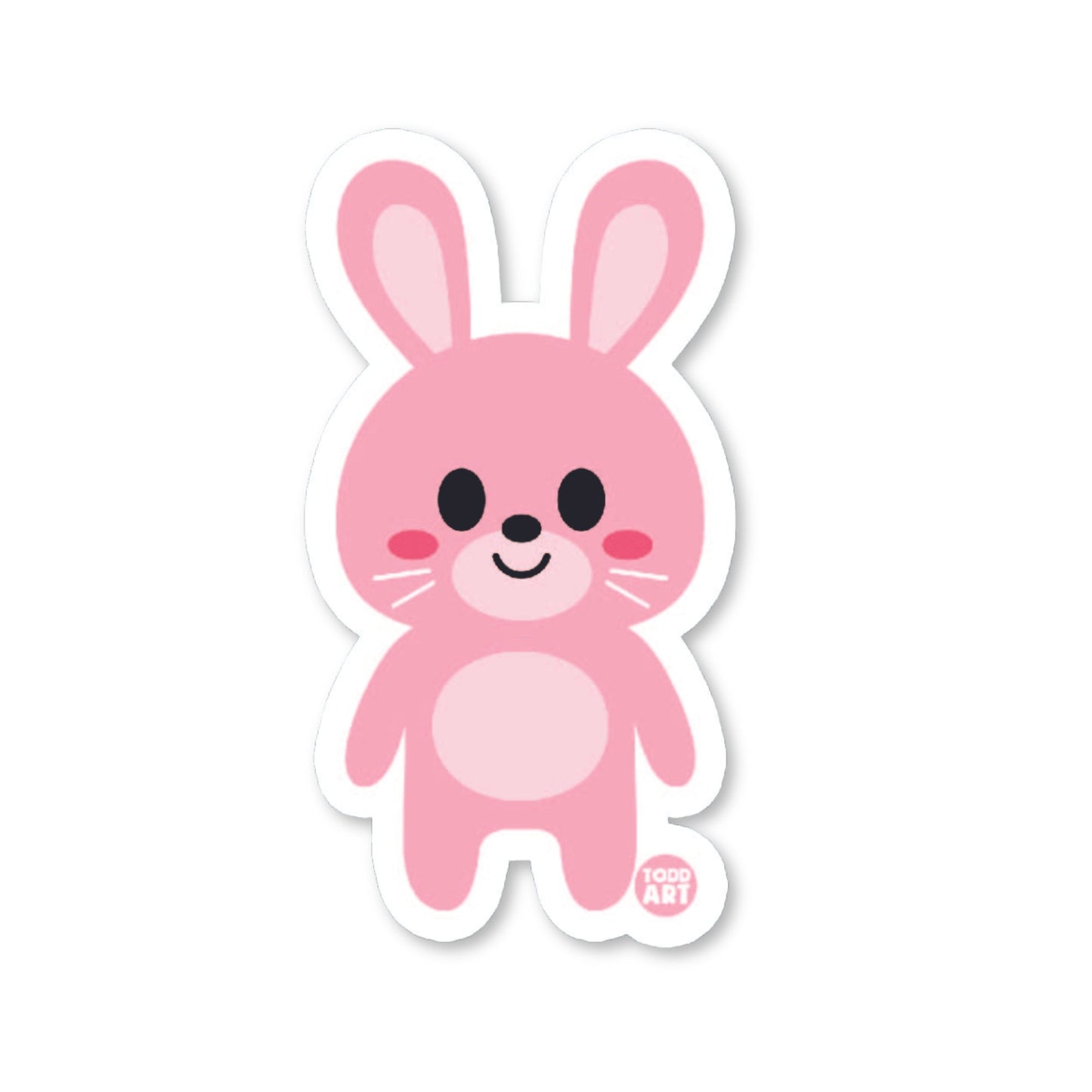 Bunny Rabbit - 3" Art Sticker