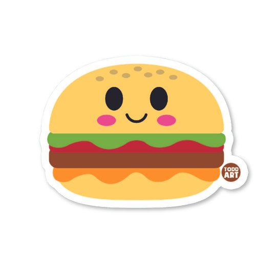 Burger - 3" Art Sticker