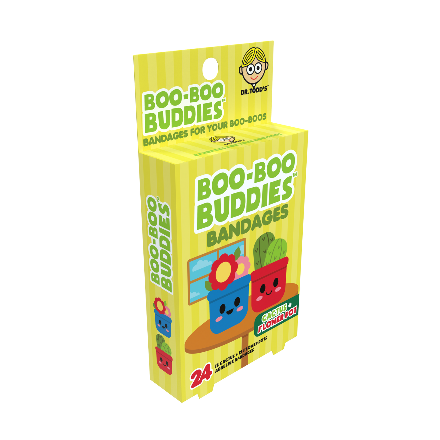 Kids Bandages – Cactus + Flower (24 Count, Latex-Free)