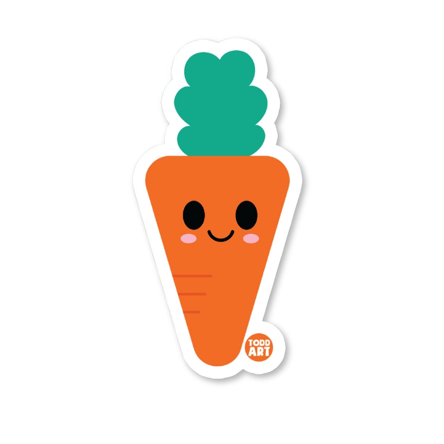 Carrot - 3" Art Sticker