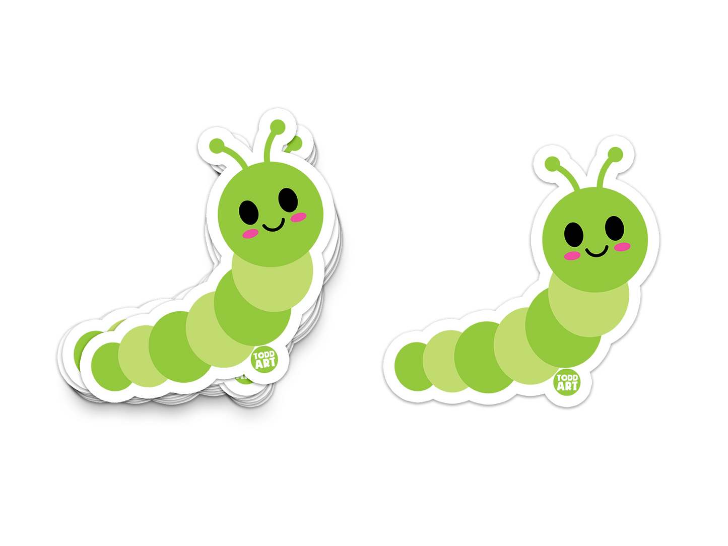 Caterpillar - 3" Art Sticker