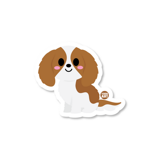 CAVALIER KING CHARLES DOG - 3" Sticker
