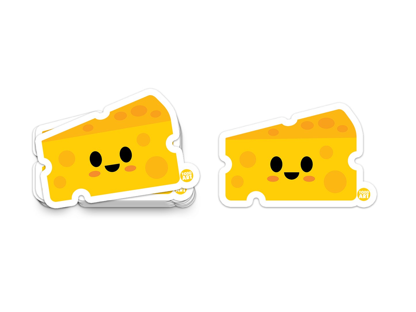 Cheese - 3" Art Sticker