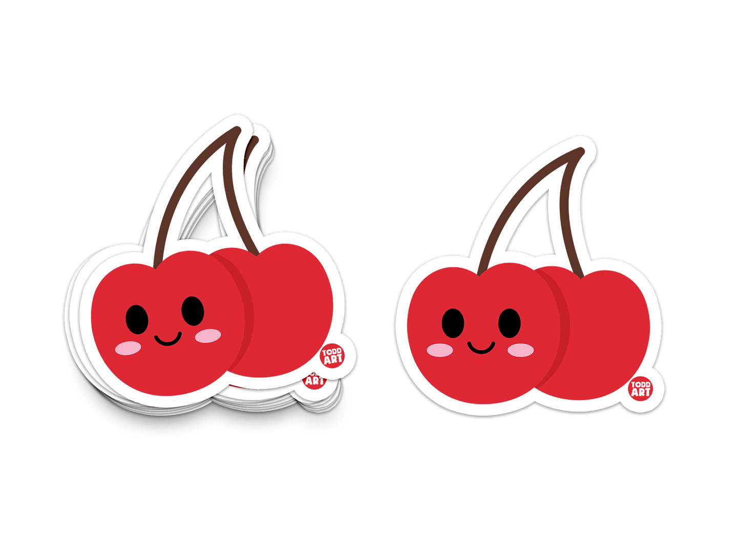 Cherries - 3" Art Sticker