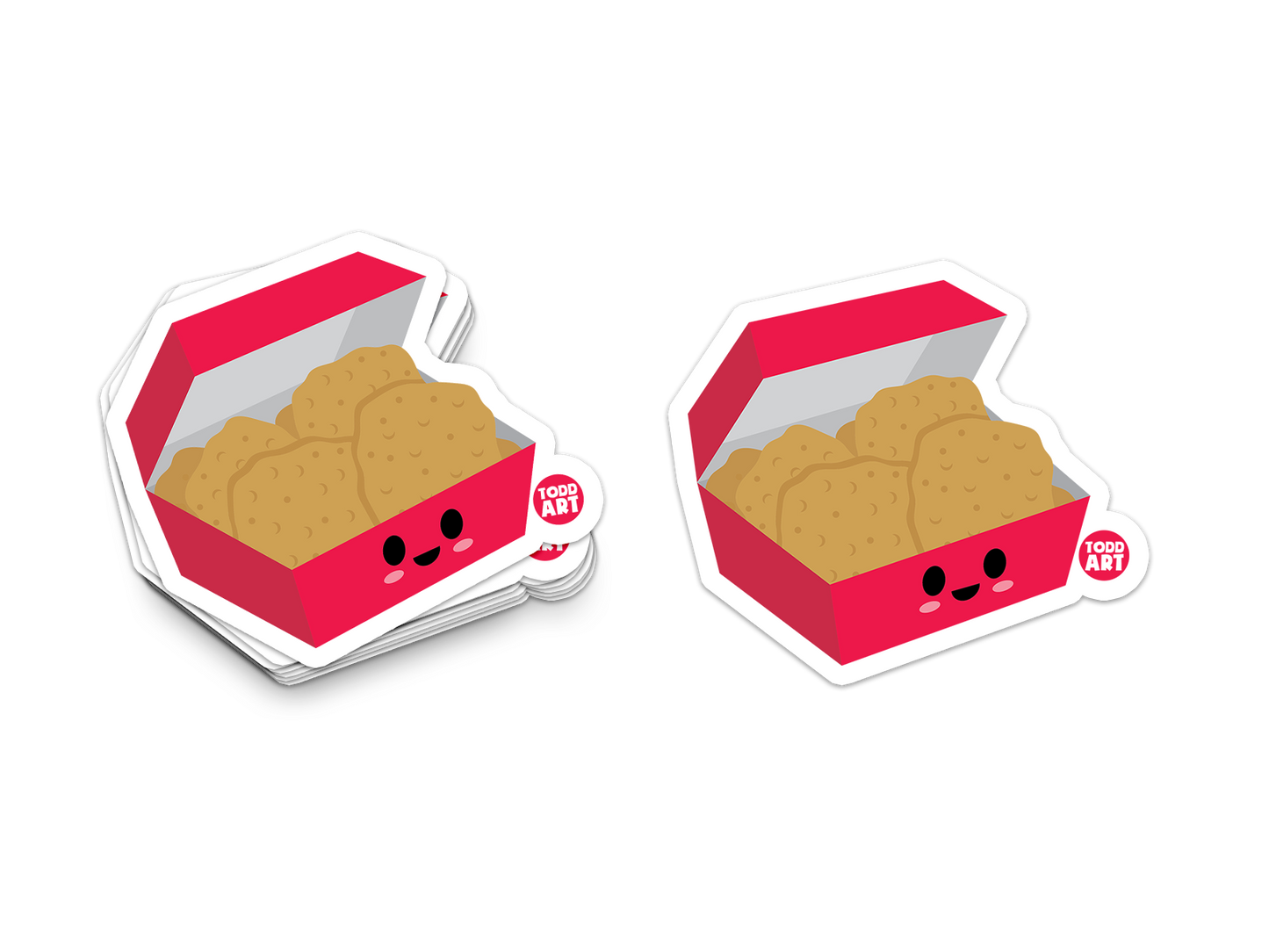 Chicken Nuggets - 3" Art Sticker