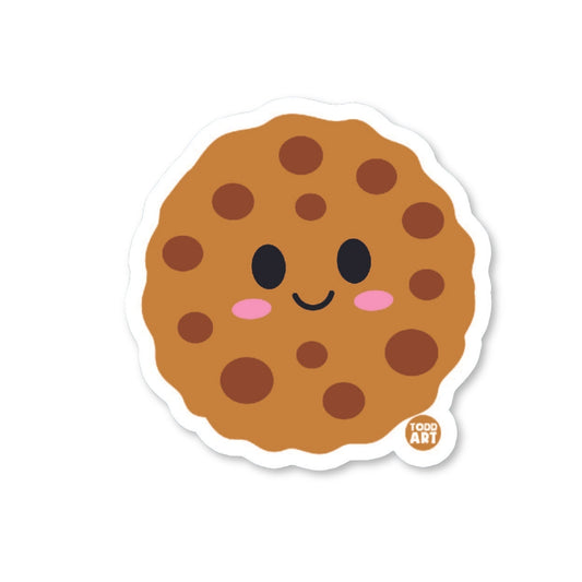Chocolate Chip Cookie - 3" Art Sticker