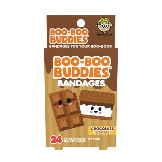 Kids Bandages – Chocolate + S’more (24 Count, Latex-Free)