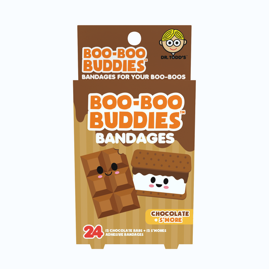 Kids Bandages – Chocolate + S’more (24 Count, Latex-Free)