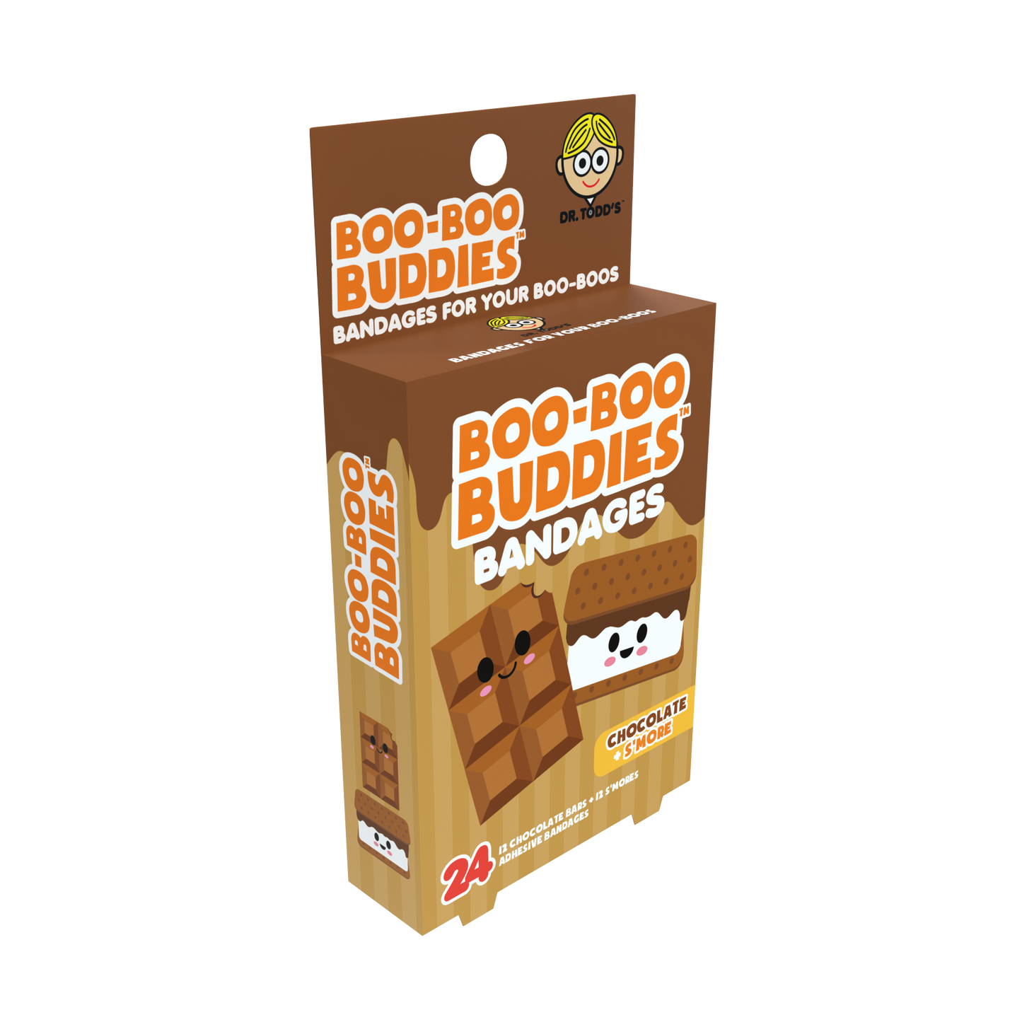 Kids Bandages – Chocolate + S’more (24 Count, Latex-Free)