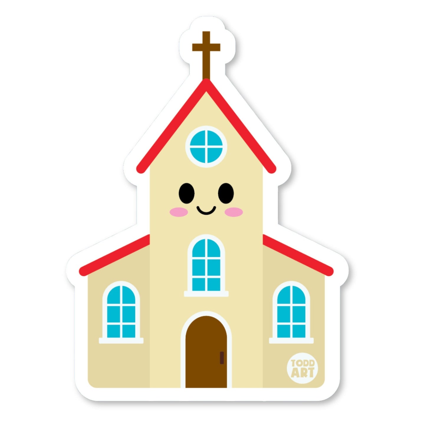 Church- 3" Art Sticker