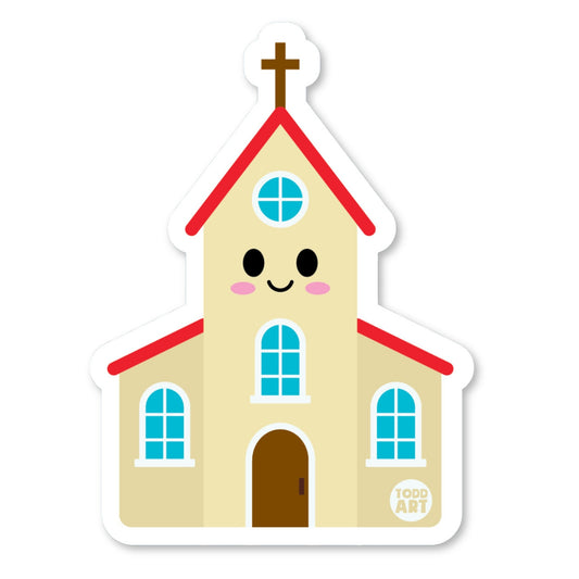 Church- 3" Art Sticker