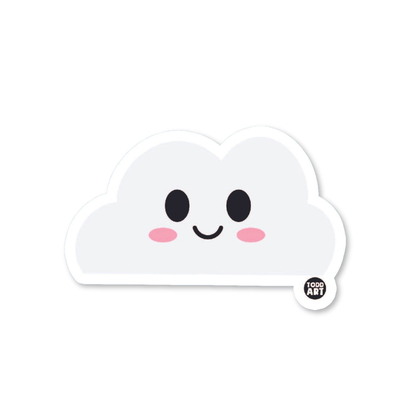 Cloud - 3" Art Sticker