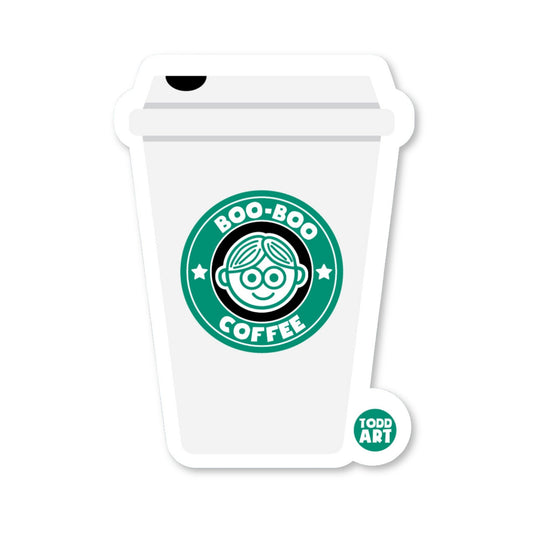 Coffee Cup - 3" Art Sticker