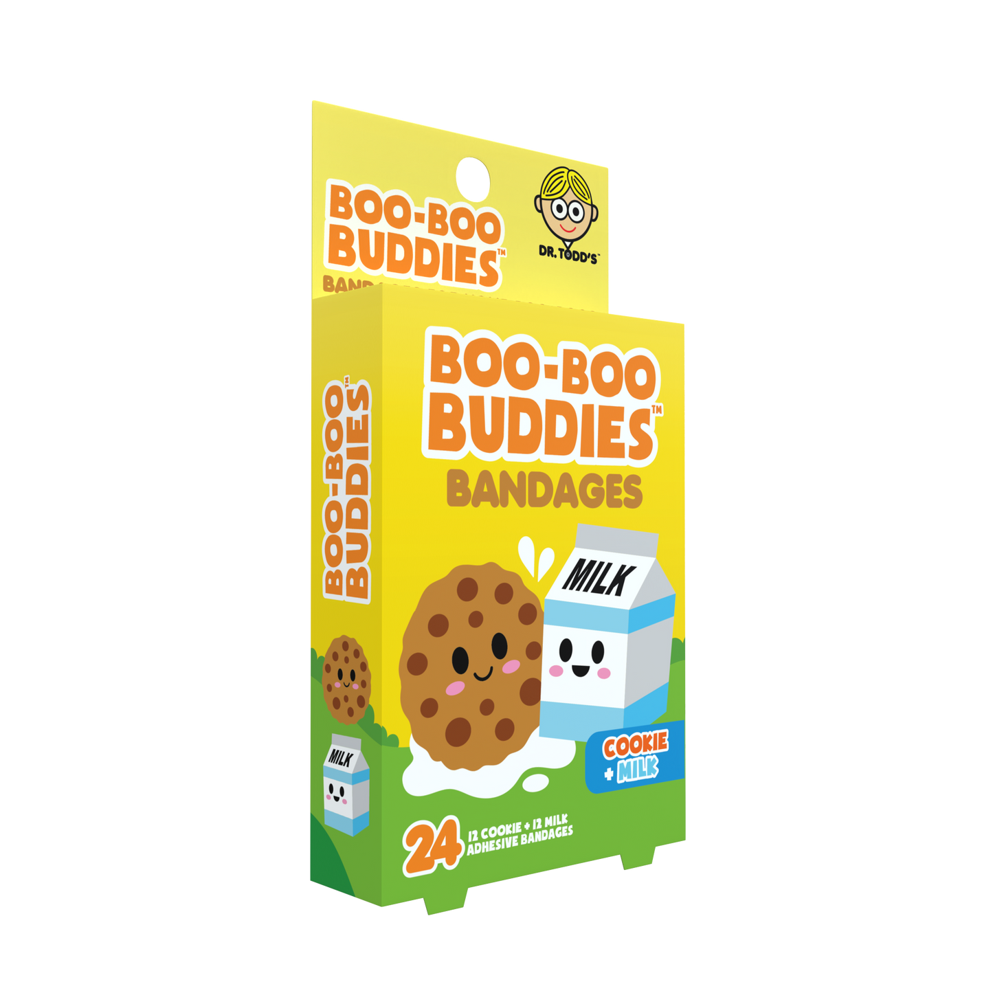 Kids Bandages - Cookie + Milk  (24 Count  Latex-Free)