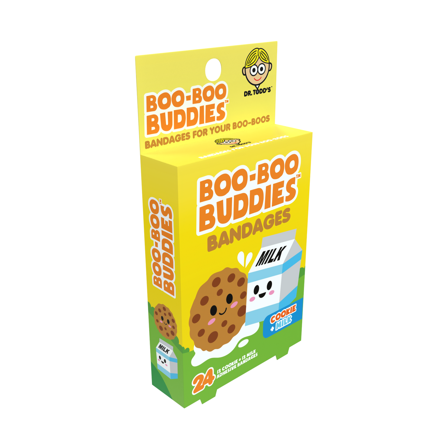 Kids Bandages - Cookie + Milk  (24 Count  Latex-Free)