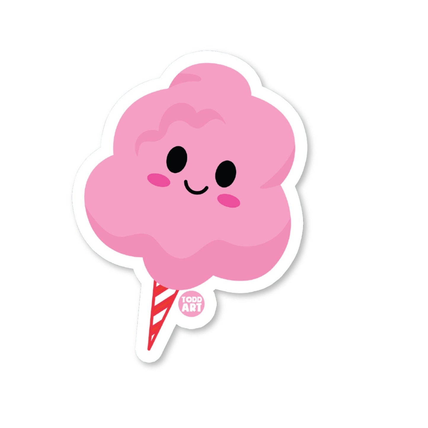 Cotton Candy - 3" Art Sticker