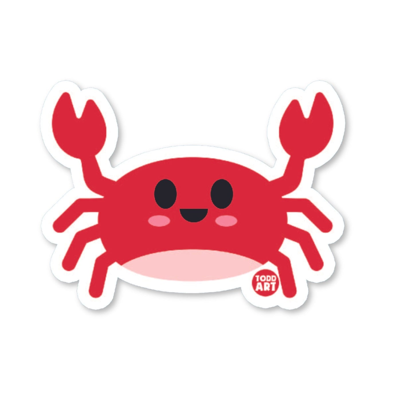Crab - 3" Art Sticker